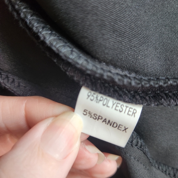 Ivory and Chain Black Suede Dress - Picture 8 of 10